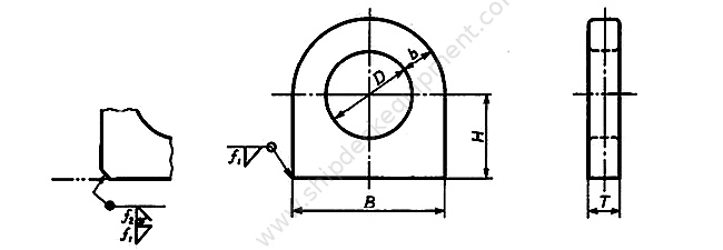 Marine Steel Plate Eye Plate for Rope Terminal & Shackle Connections | JIS F 3410-1999 Type C