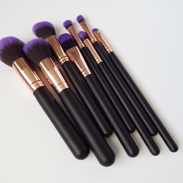 Eight Pieces Per Set Vegan Makeup Brush Set Private Label Acceptable