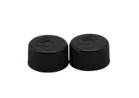 Tampão plástico personalizado da prova da criança para o tampão de parafuso preto das garrafas 20mm