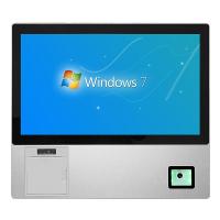 Écran tactile à LED robuste de 18,5 pouces et 21,5 pouces PC tout en une station informatique avec scanner QR et imprimante
