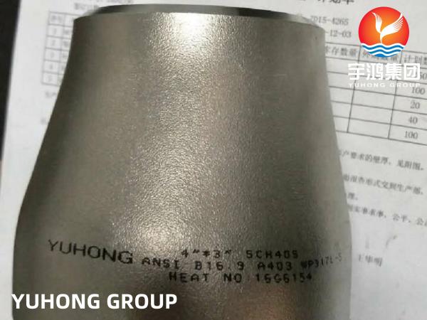 ASTM A403 WP317L-S Stainless Steel Reducer Butt Weld Pipe Fitting B16.9