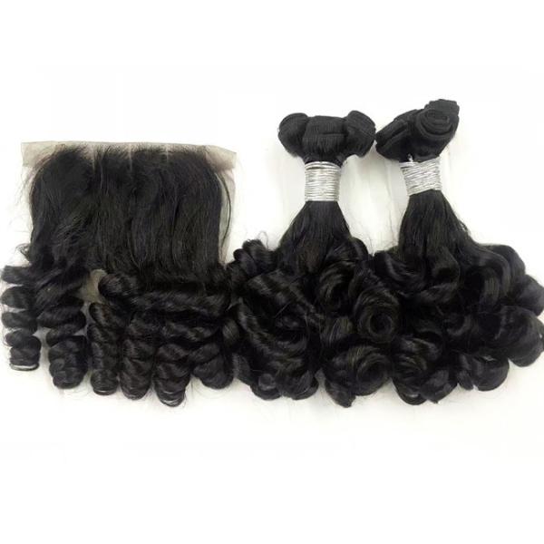 Silky Funmi Bouncy Duplo Desenhado Extensões de Tecido de Cabelo Humano personalizadas