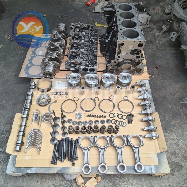 Japanese 4HG1 4HG1T Cylinder Block Head Liner Kit Camshaft Crankshaft Con Rod Valve for Isuzu Complete Engine Parts