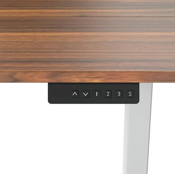 710 mm à double moteur bureau électrique en bois brun haut bureau de levage pour bureau à domicile ergonomique