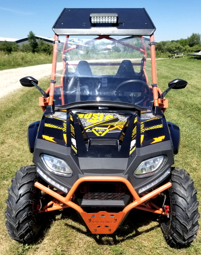 Тележка гольфа газа внедорожника UTV 170 Макс с таможней автошин лобового стекла слишком большой снабжает ободком/подвес