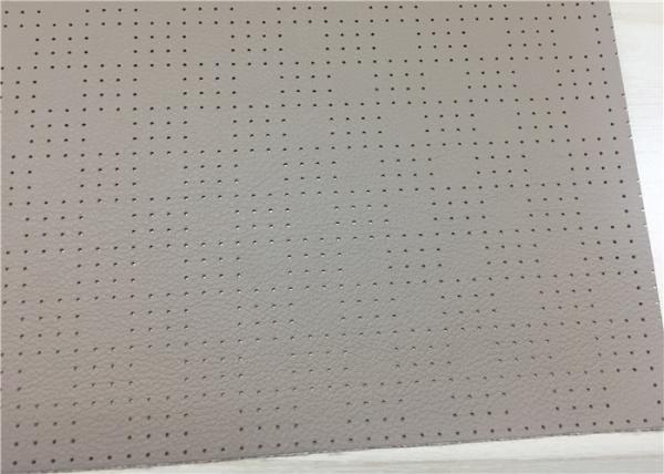 Light Brown Faux Leatherette Fabric , Automotive Interior Polyurethane Faux Leather Fabric