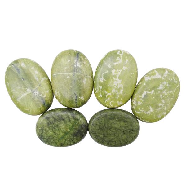 Natural Xiuyan Jade Healing Hot Stones Set for Professional Massage and Spa Relaxation
