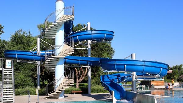 Water Park Entertainment Equipment Fiberglass Slides Fairground Outdoor Amusement Park Rides For Kids