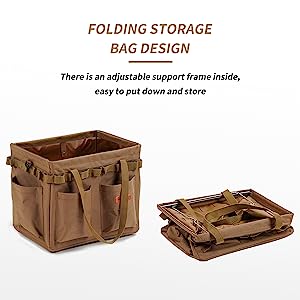 Outdoor Tactical Storage Bag, Tactical Utility Tote Bag For Outdoor Camping, Picnic Storage Bag With Handles Outdoor