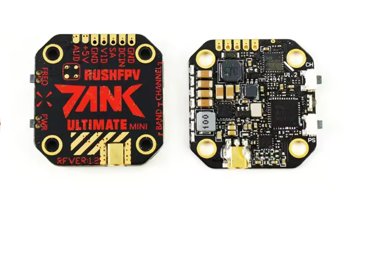 Rush TANK ULTIMATE MINI VTX 5.8ghz 48ch Raceband Stackable Fpv Transmitter for Rc Drone Video Transmission