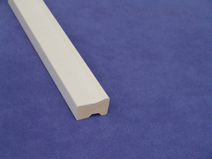 Blind Stop White Vinyl Waterproof PVC Trim Profile For Interior