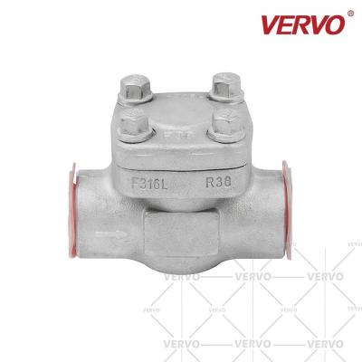 A válvula de verificação de aço inoxidável forjou a válvula de aço inoxidável do interruptor API602 da válvula de verificação da classe 800 de aço 1Inch 800LB da válvula de verificação