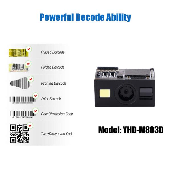 OEM Fixed Barcode Scanner Module Mini 2D Barcode Scan Engine 4mil Resolution