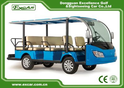 Carro Sightseeing bonde de Seater do azul 11 com o motor de 72V 7.5KW KDS