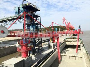 Déchargeur de bateau de ciment monté par bateau/déchargeur à vis industriel de