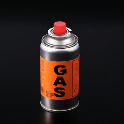 0.23mm Necked-In Cassette Gas Tin Can  Outdoor Butane Gas Can 65*165mm