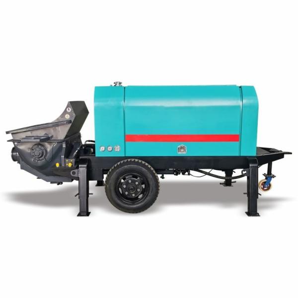Commercial Portable Mini Concrete Pump Diesel Engine Trailer  60m3 H Electric