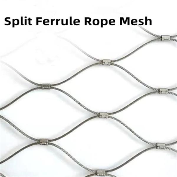 3.0 Mm 38 X 38 Mm Stainless Steel Cable Mesh For Safety Protection