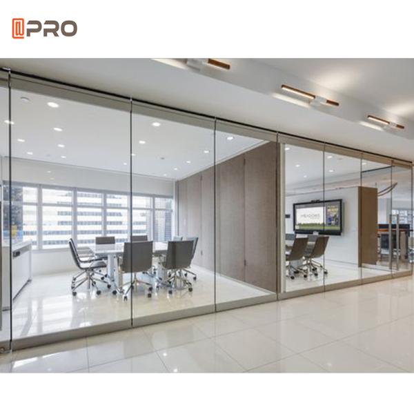 12mm Thickness Tempered Glass Demountable Partition Walls  STC 48Db