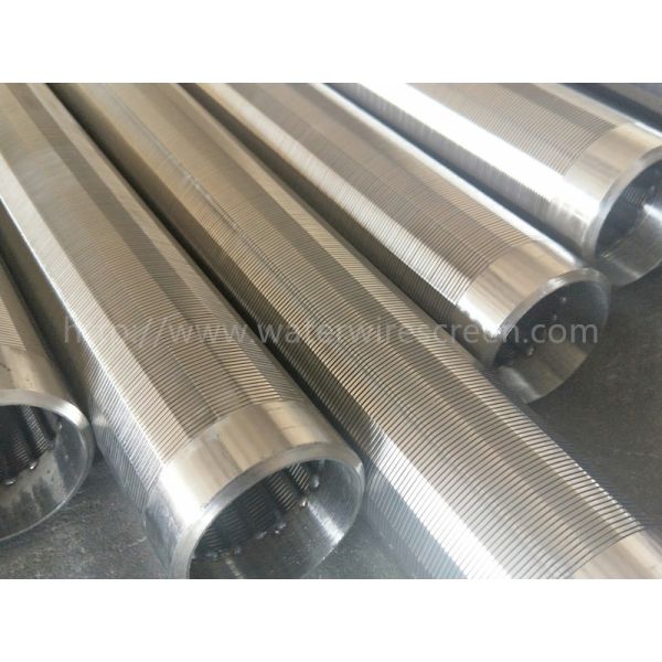 Stainless Steel Wedge Wire Screen Pipe Durable For Wastewater Filter