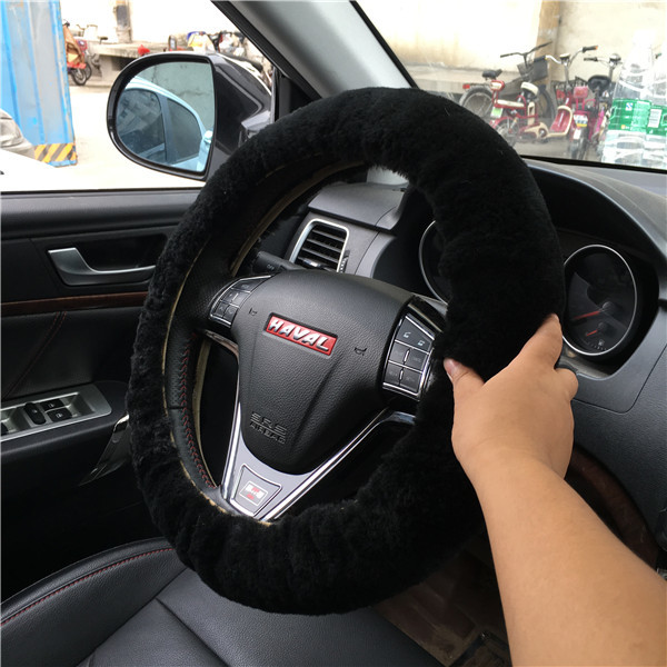 Крышка руля анти- выскальзывания всеобщая, неподдельная крышка руля овчины