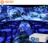 Projeção Multimídia Holograma 3D Projetor Imersivo 1024*768 Parede Holograma 3D