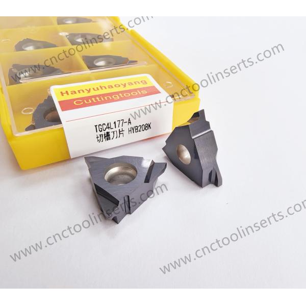 Inserto de ranurado no estándar TGC4L177-A / TGC4L177-B con opción de personalización y recubrimiento HYB208K