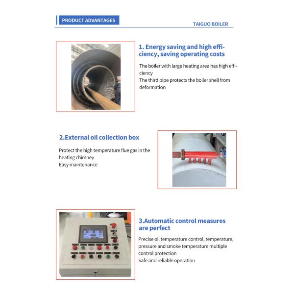 10-тонный/ч городской газовый нагревательный котел на термальном масле для оборудования детской площадки