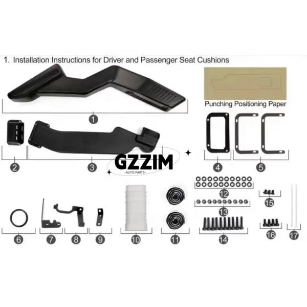 Auto Body Parts Splash Guards Mud Guard Without Eyebrow For F250 F350 2017-2018