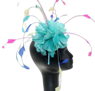 Fornecimentos para festas Montar flor de penas de galinha e ganso com faixa de cabeça 15*30 cm