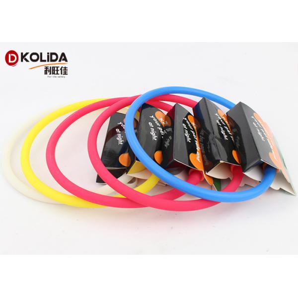 Silicon Flashing LED Dog Necklace , Night Safety Pet Puppy Dog Pedant Collar 70cm