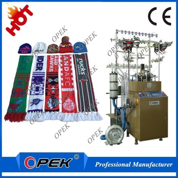 Opek Fully Computerized Control Touch Screen Circular Hat and Scarf Knitting Machine