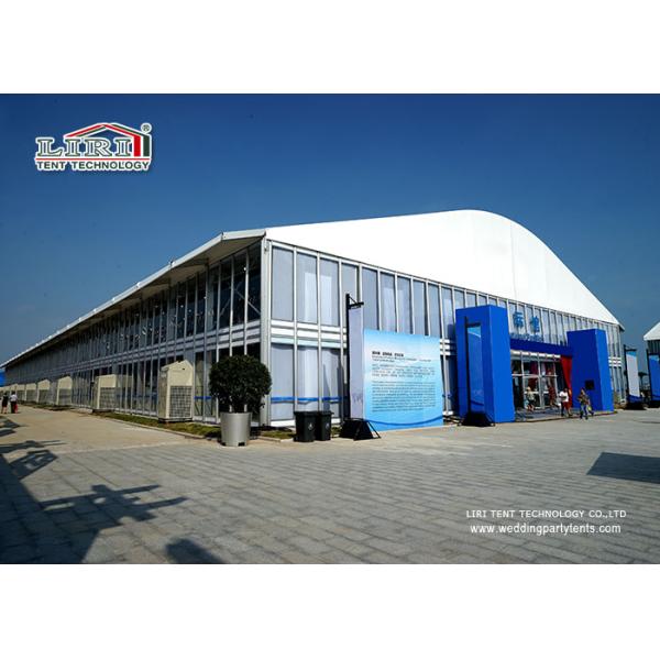 40m Width Dome Shape Aluminum And PVC Frame Tent With 8m Side Height For Outdoor Exhibition