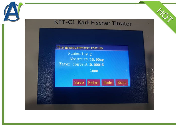 Оборудование титровки ASTM D6304 электрохронометрическое Карл Фишер для теста влаги трассировки