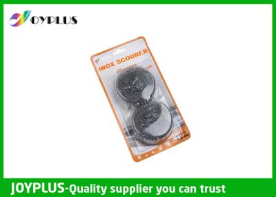 Kitchen Stainless Steel Scouring Ball , Non Scratch Scouring Pad Silver Color