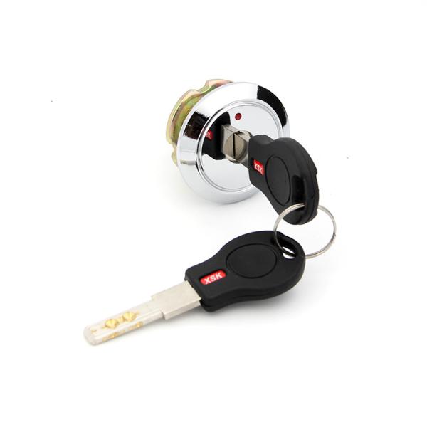 48mm Pin Tumbler Cam Lock , Pin Cam Lock Brass Cylinder Chrome Plated