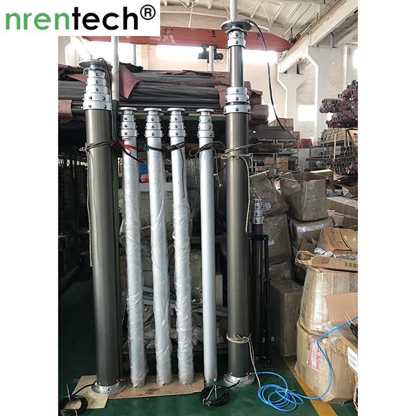 9m height pneumatic telescopic mast for lighting tower 4x1000 Metal Halide Lamps lighting mast tower lighting tower mast
