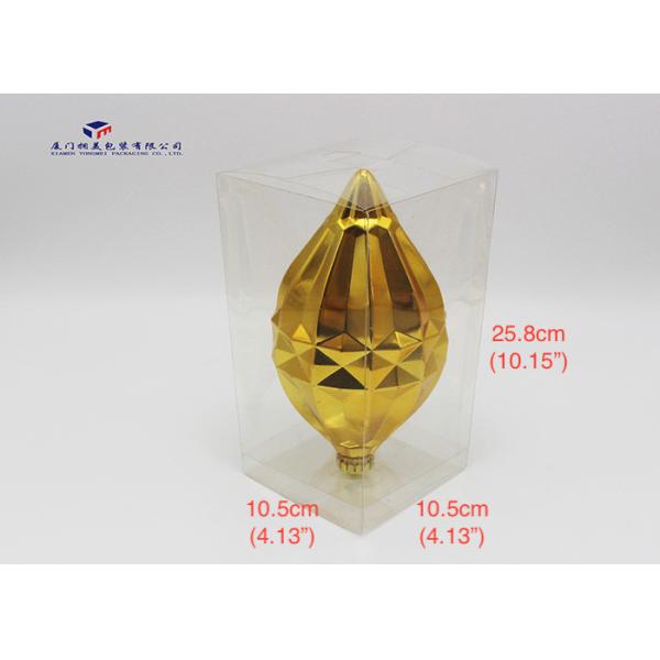 Super Clear Plastic Box Packaging For Christmas Clear PET Plastic Box 25.8cm Height
