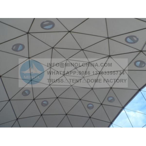 Heat Proof Aluminium Event Dome Tent With Skylights 100km/H Windloads