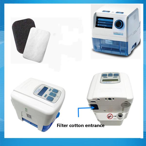 Filtres CPAP jetables de 53*35 mm pour les ventilateurs Airsense S9 S10
