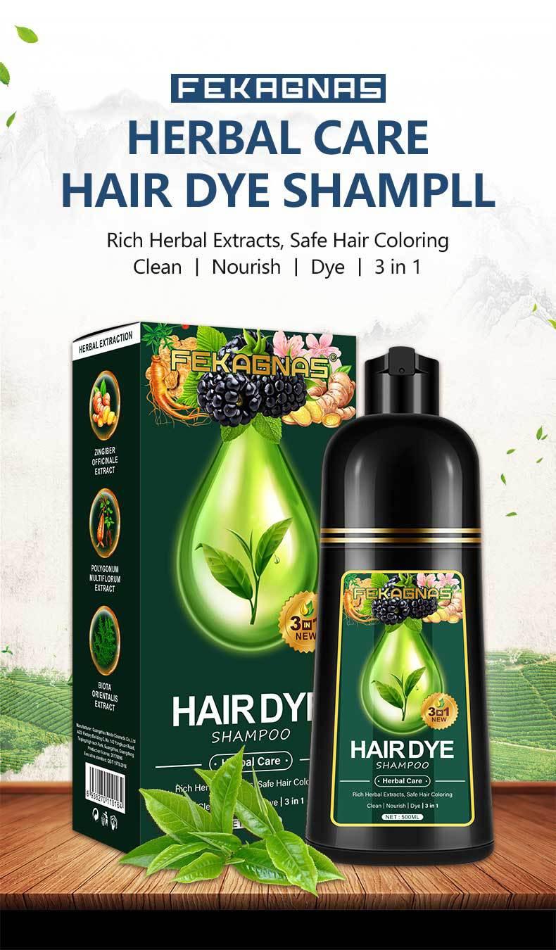 Shampoo Colorant Rapide 3 en 1 Non Irritant Non Allergique