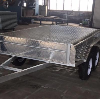 Double Axle Aluminum Trailer 8x5 Box Trailer With 350mm Deep Tray