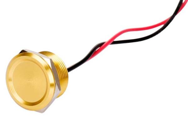 Ip68 Mechanical Piezo Touch Switches Push Button 25mm Aluminum Momenatry