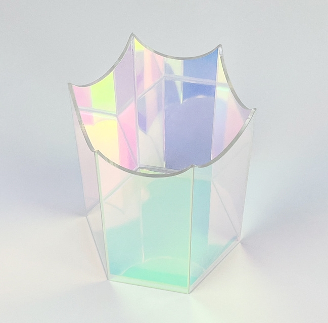Custom Acrylic Bright Color Desktop Storage Display Organizer Creative Simplicity Pen Holder and Storage Box for Office Use