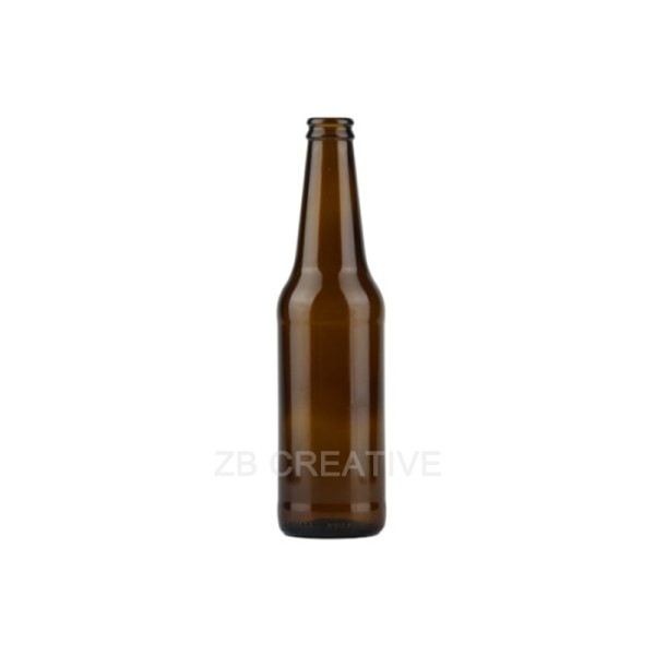Premium Amber Emerald Green Glass Beer Bottles 12oz Crown Cap Container 276g CY-321