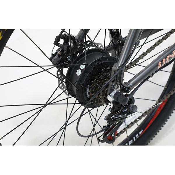 Lightweight Aluminium Alloy Electric Mountain Bicycle With Shimano 6 Speed Derailleur