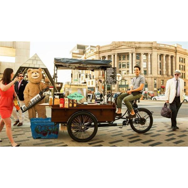 CE Certified 2023 Electric Coffee Tricycle Certificate CE Coffee Bicycle