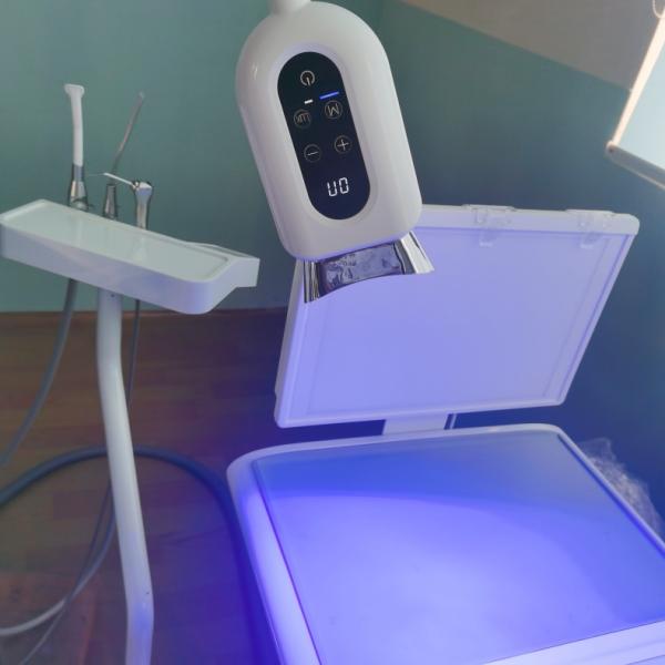 Профессиональный отбеливающий зубы светодиодный отбеливающий лампа стоматологический стул монтированная машина отбеливания зубов