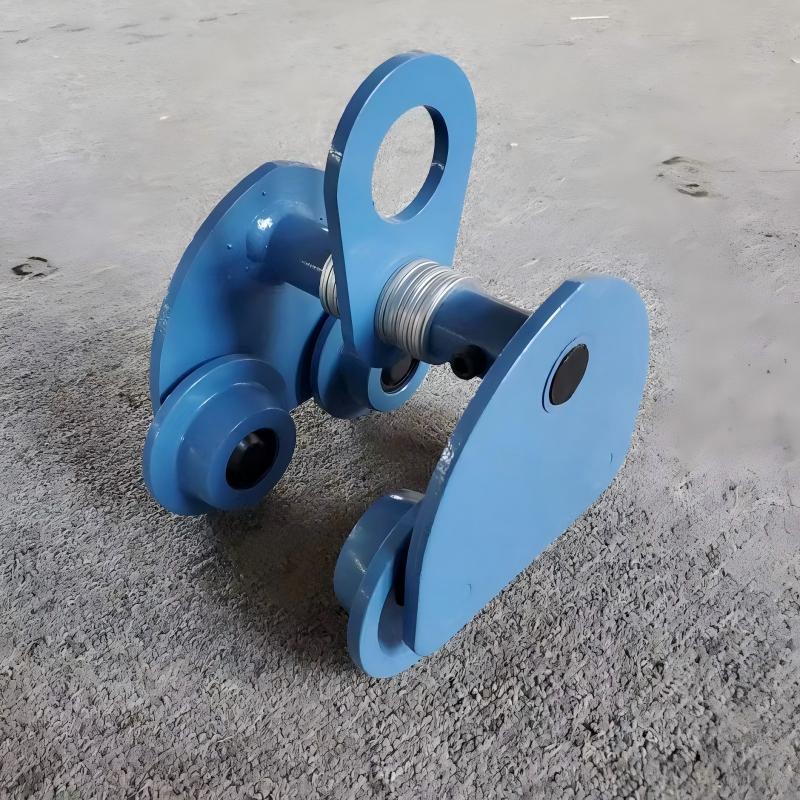 Travelling Manual I Beam Trolley Single Rail Push Travel Trolley For Overhead Lifting