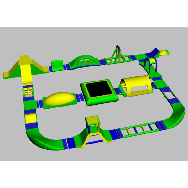 Digital Printing Inflatable Water Amusement Park With 6 Years Warranty